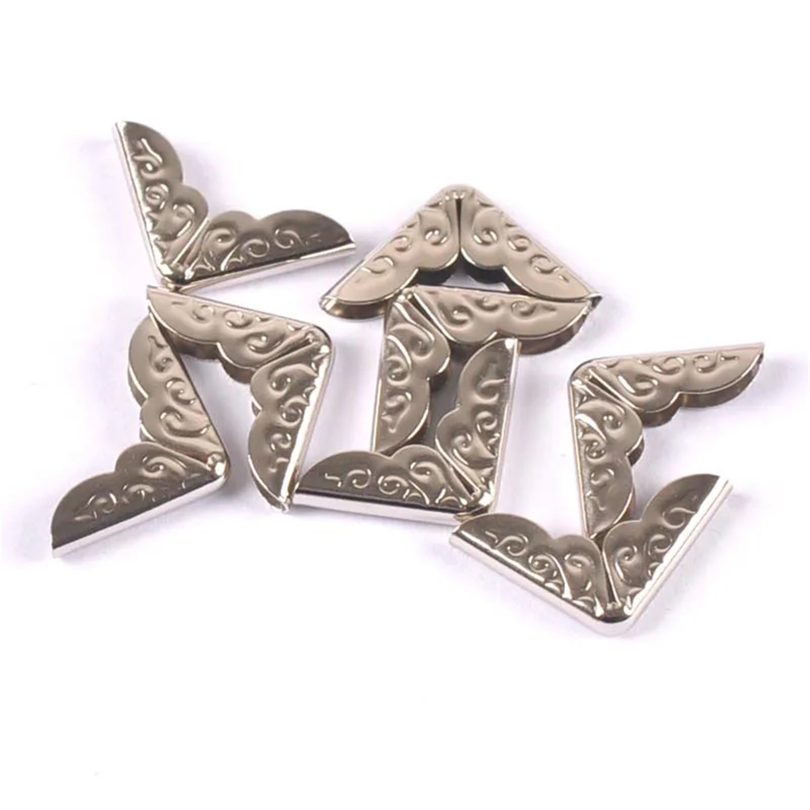 Coin de photo pour scrapbooking metallique et protection de livre 14mm