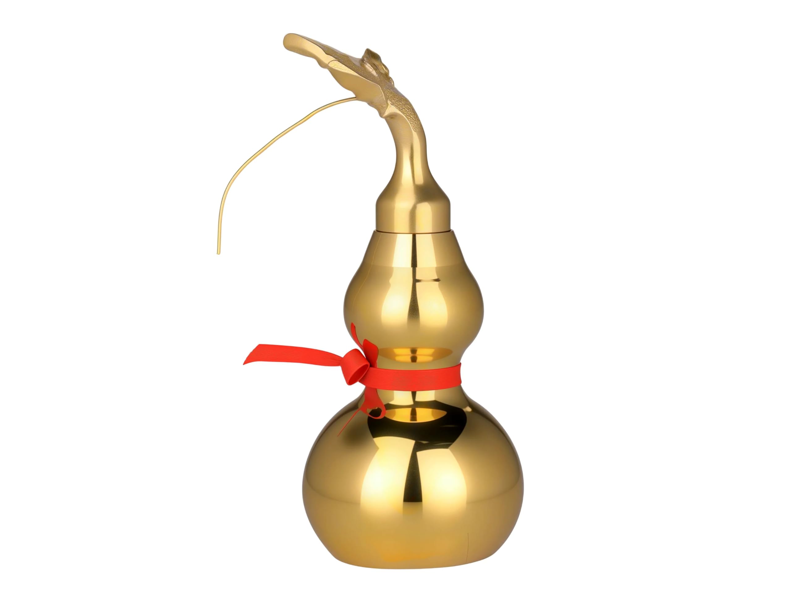 I-MART Brass Gourd for Feng Shui, Wu Lou/Hu Lu/Lou Shui Feng Shui Decorative Products (4 Inches)
