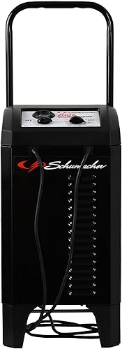 Schumacher SC1565 - Cargador de rueda de batería manual controlado por temporizador de 200 A, 12 V, modo de impulso de 40 A, temporizador de 135
