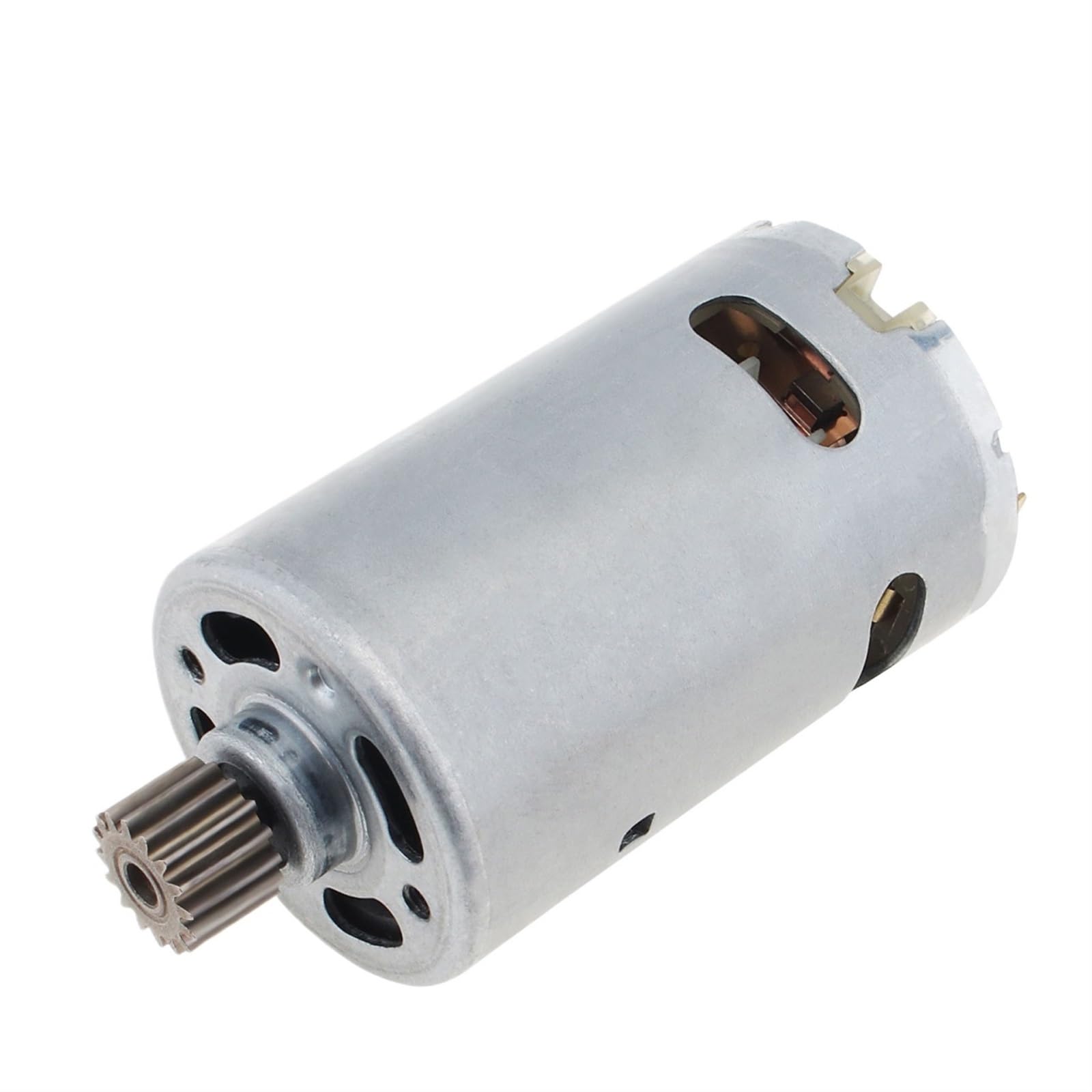Moteur RS550 25V en acier inoxydable et pignon de 16 dents