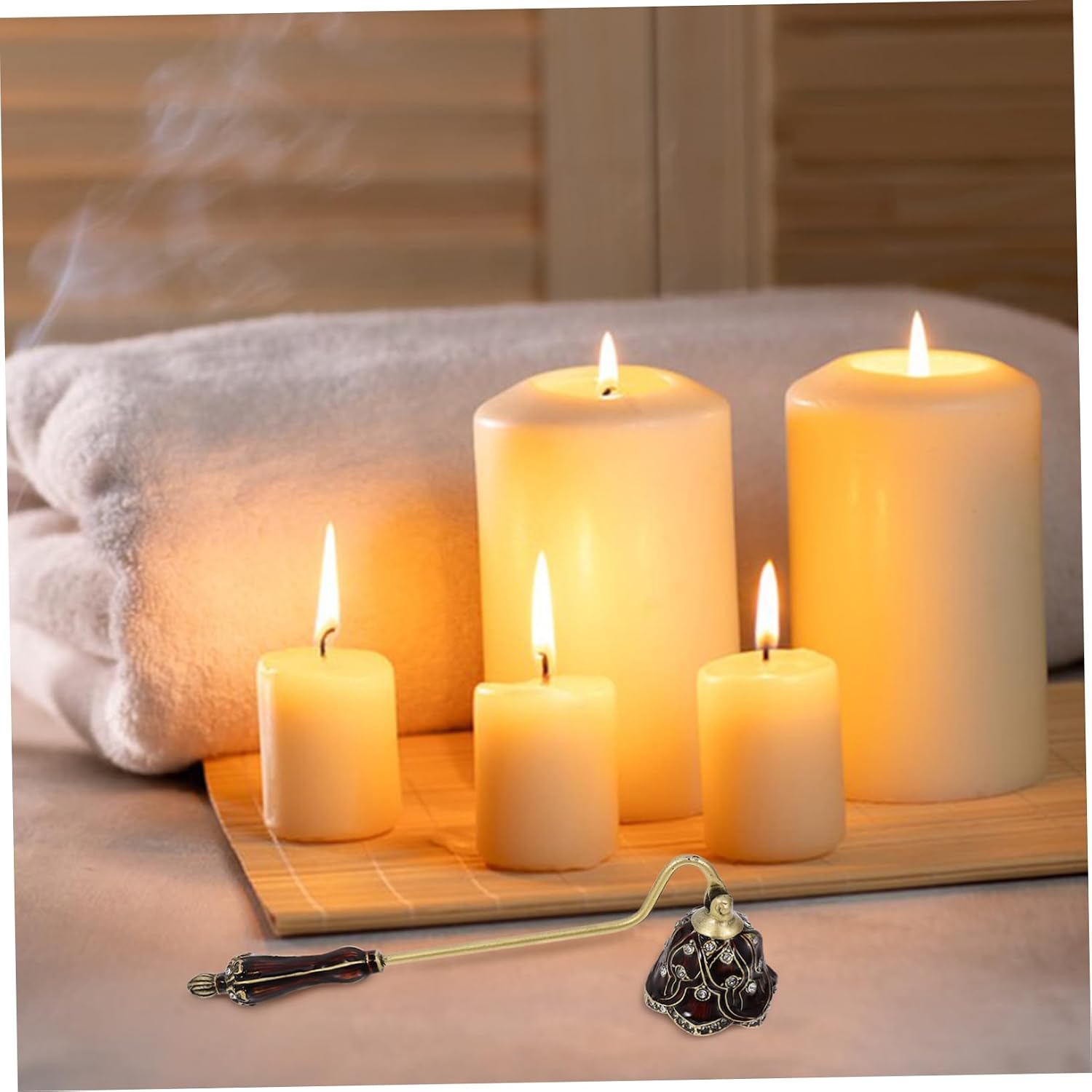 Candle Snuffer Long Handle Unique Design for Extinguishing Candle Flames Flame Snuffer Tool