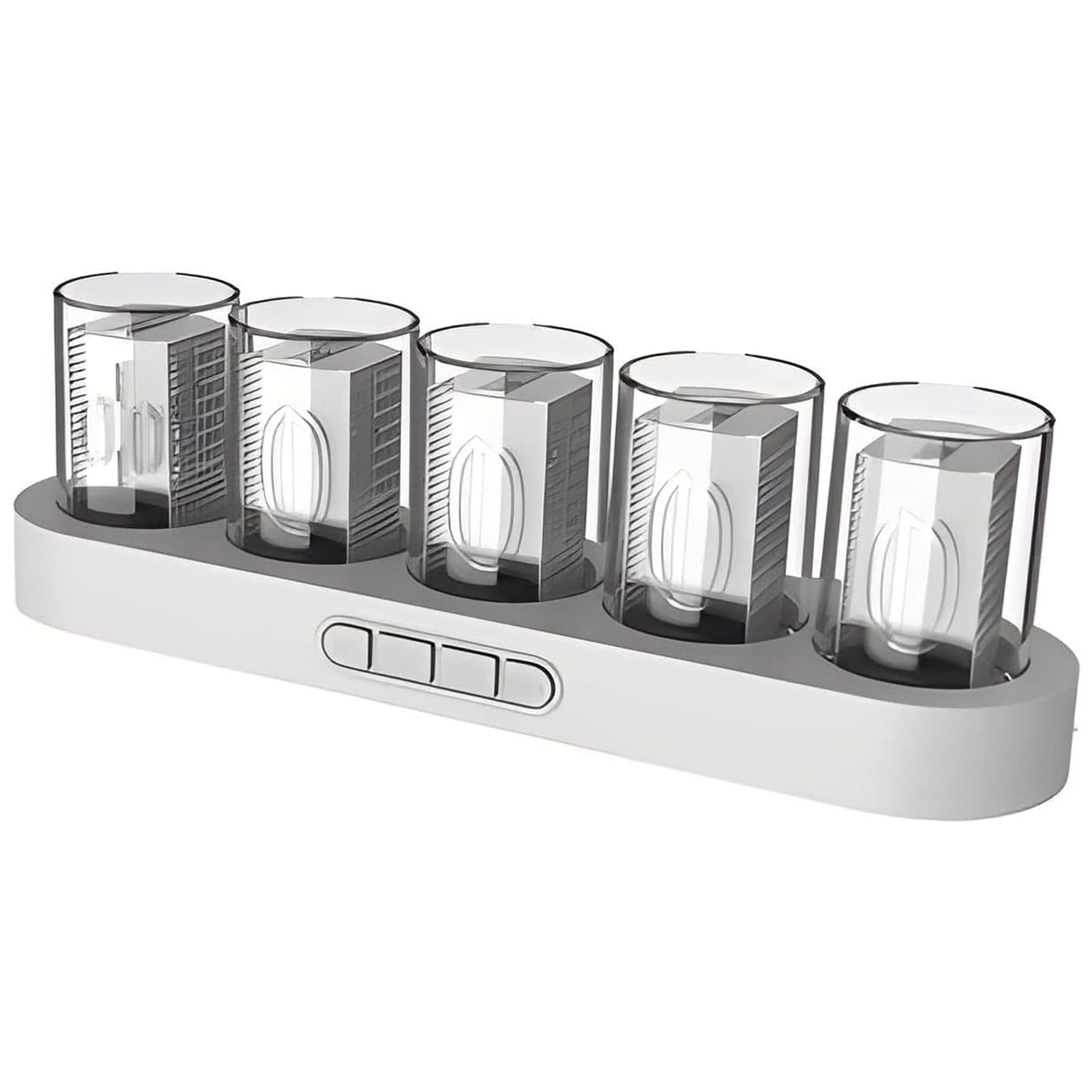 Amazon.co.jp: ニキシー管風置時計 擬発光管時計 レトロモダン