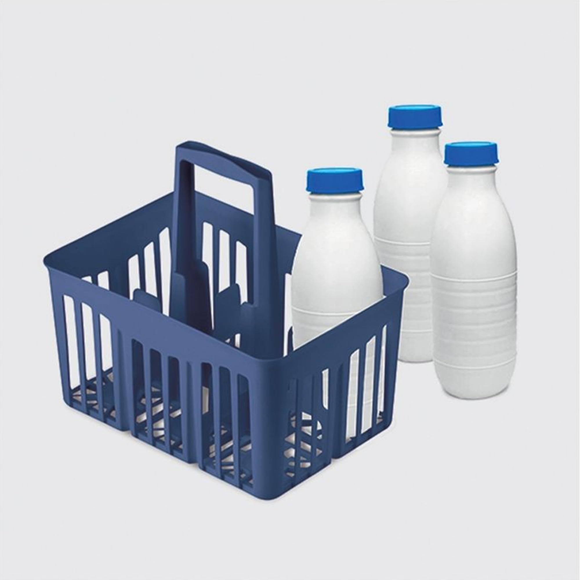 STEFANPLAST Cestello Portabottiglie, 6 Posizioni, Riciclabile, 30x21xh. 28 Cm Blu