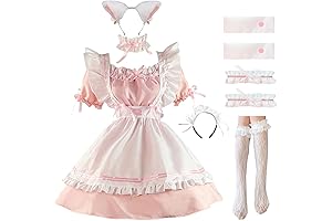 Pink Maid Anime Cosplay Costume