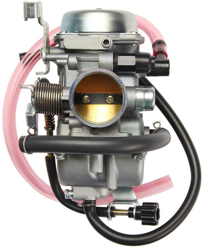 KLF300 Carburetor for Kawasaki BAYOU 300 KLF 300 1986-1995 1996-2005 Carb with Fuel Gas Petcock Valve Switch Pump by TOPEMAI