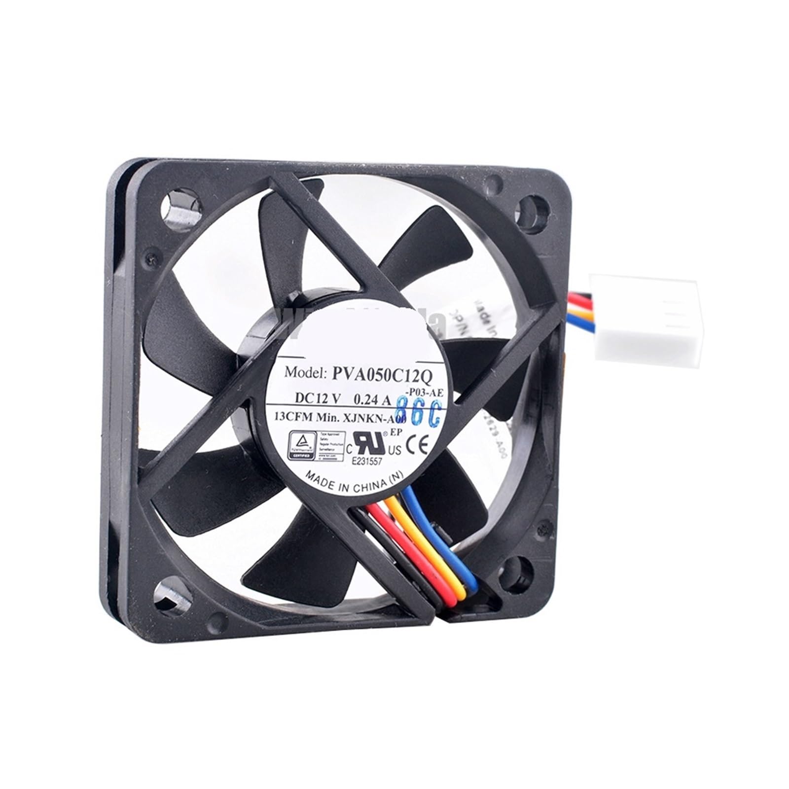 JJKKOZVQF PVA050C12Q A00 5cm 50mm fan 50x50x10mm DC12V 0.24A 4pin 13CFM Cooling fan