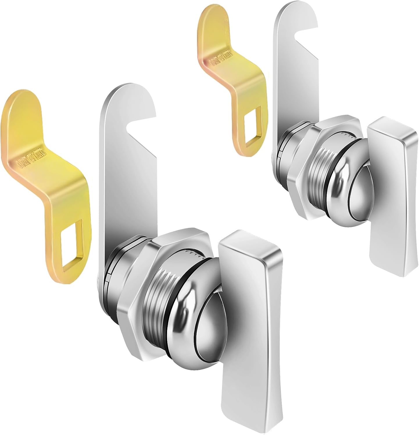 Thumb Operated Offset Cam Lock, 1-3/8” RV Storage Locks 5PCS Cabinet Locks 5PCS Keyless Non-Locking Locks Replacements Fits on RV Compartment Camper, Vehicles, Files Drawers (1-3/8 Inch 5Pcs)