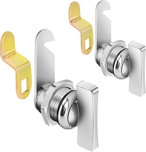 Miniatura 8 de Cerradura de leva desplazada operada por el pulgar, cerraduras de almacenamiento de RV de 1-38 pulgadas, 5 cerraduras de gabinete, 5 cerraduras sin