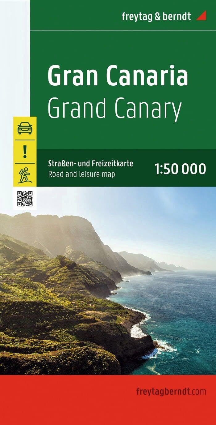 Gran Canaria, road and leisure map 1:50,000, freytag & berndt: Mit Infoguide, Besondere Ausflugsziele, Wanderwege: Straßen- und Freizeitkarte, mit Infoguide, Besondere Ausflugsziele, Wanderwege