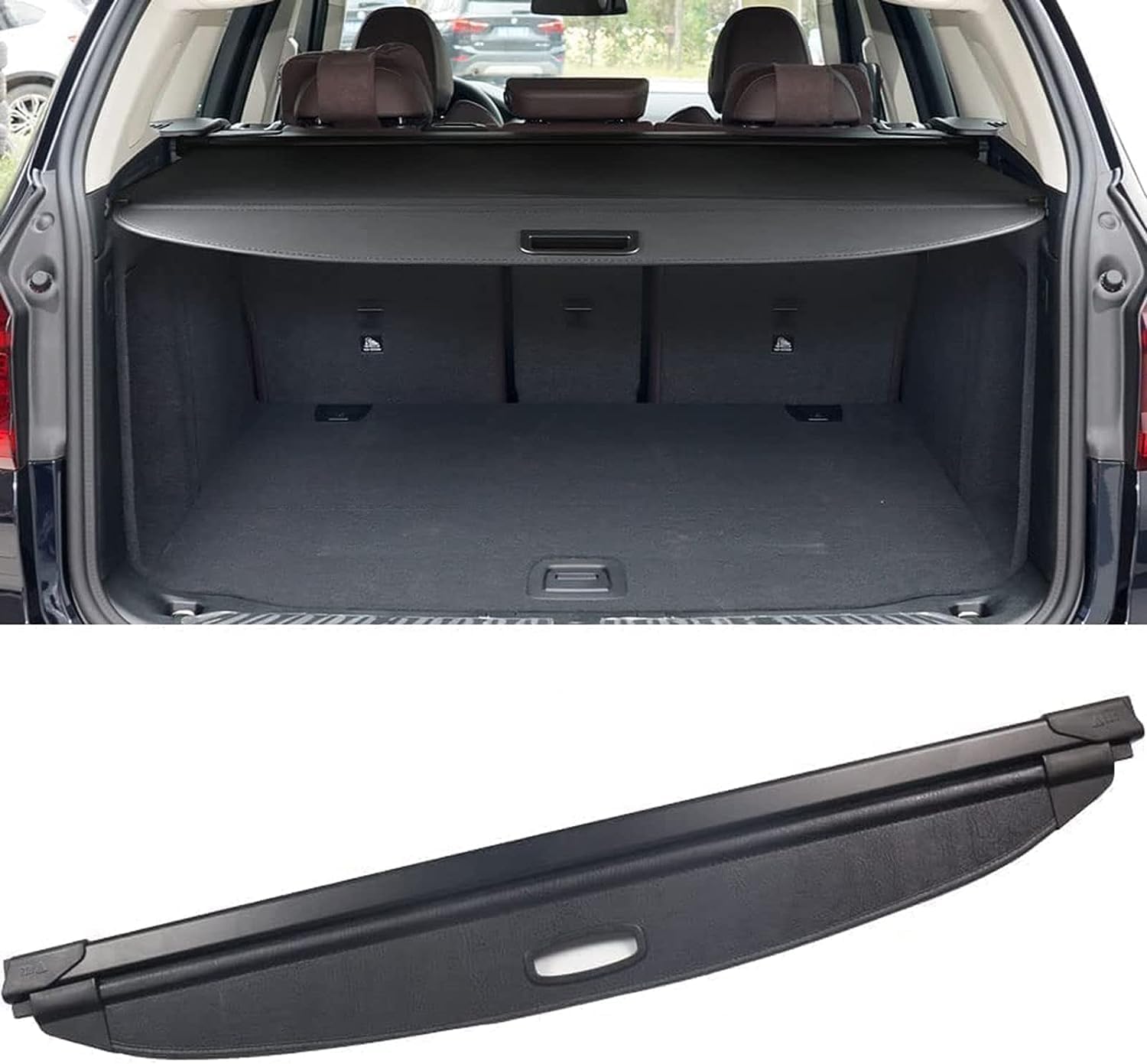 LEMAS Car Retractable Rear Trunk Parcel Shelf for BMW X3 2018 2019 2020 2021 2022, Luggage Cargo Shield Auto Parcel Shelf Privacy Cover, Styling Accessories