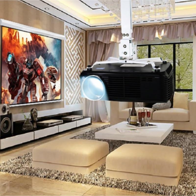 Universal Four Hole Rotating Projector Accessory Stand with Adjustable Telescopic Function image 2