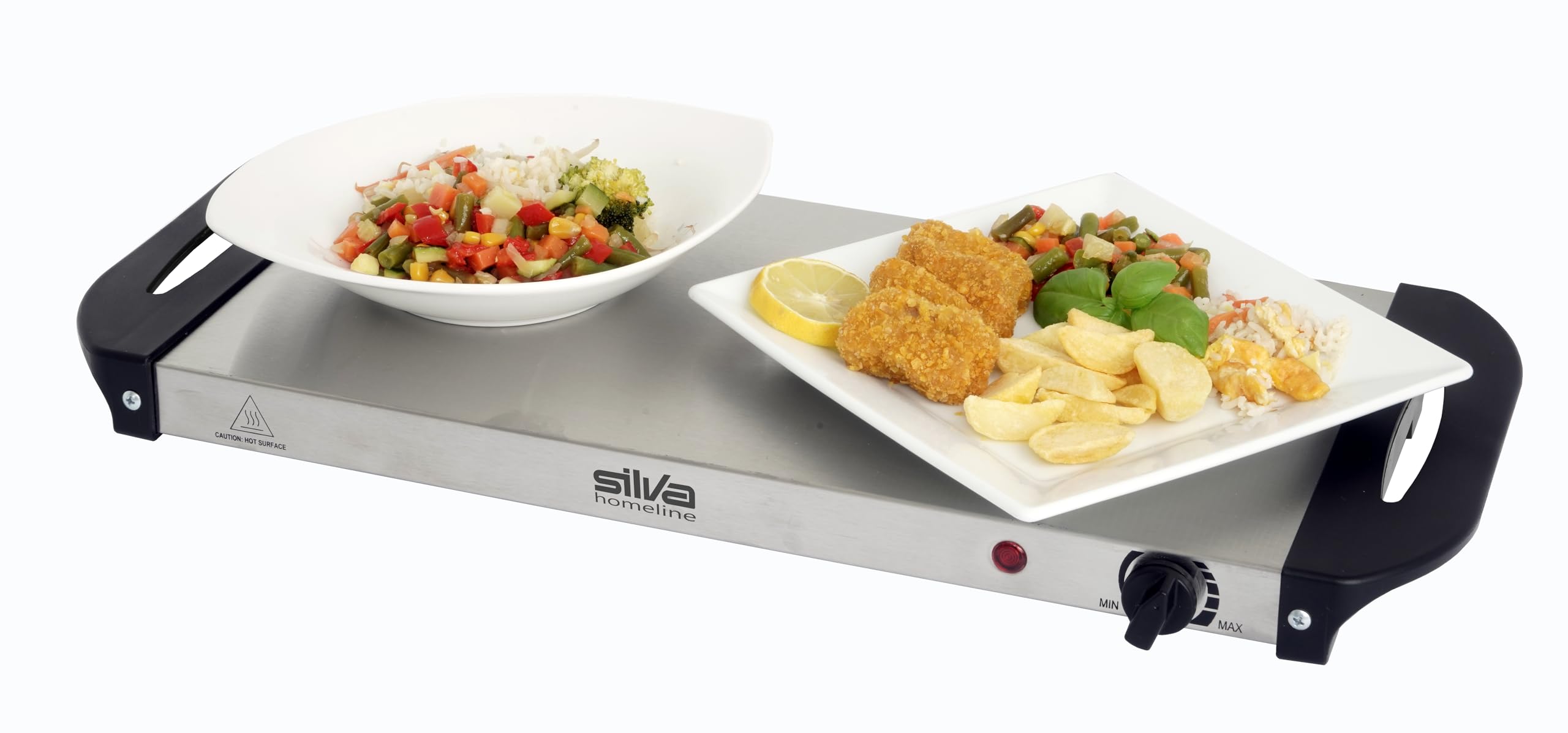 Stay Hot SH 4.1 Chauffe-Buffet 2 en 1 XXL et Plaque chauffante 200 W, Solution idéale pour Les buffets, Les fêtes et Les dîners de Famille, capacité de 7,5 l
