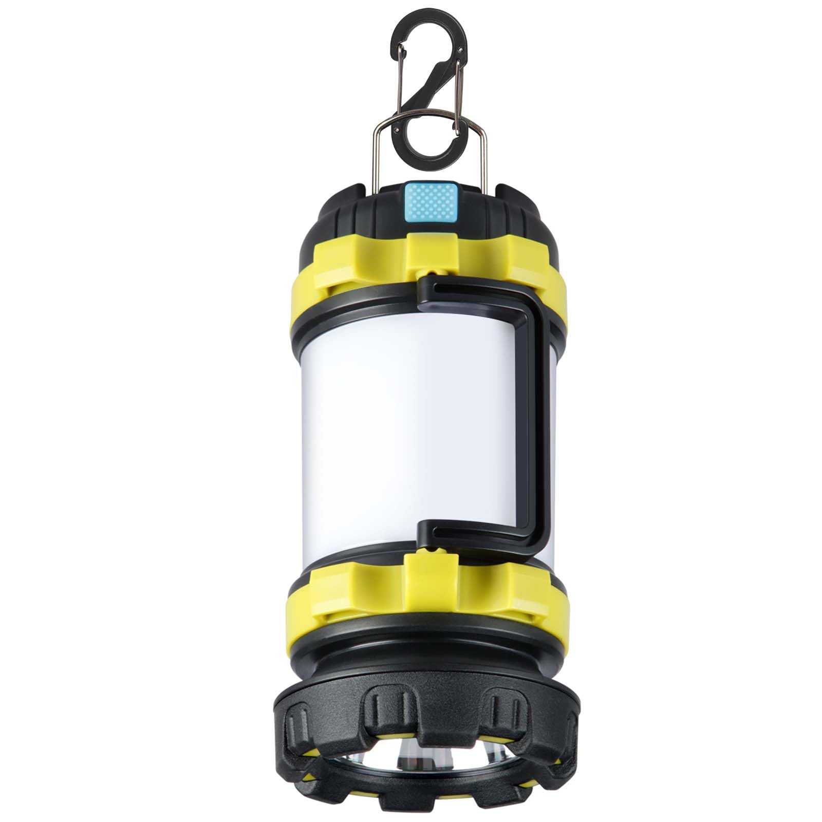 1 Packung Camping-Laterne, Outdoor-LED-Camping-Laterne, wiederaufladbare Taschenlampen mit 1000 lm, 6 Modi, IPX5 wasserdicht, tragbares Notfall-Campinglicht für Hurricane Survival Wandern