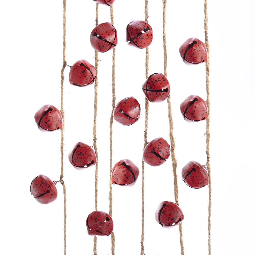 Guirlande de cloches rouges 2,4 m pour combler les vides du sapin