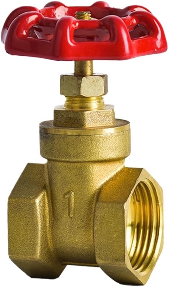 Copper Gate Valves DN15 DN20 DN25 Water Valve Switch Valve Thread Irrigation Valve Adapter 1/2" 3/4" 1"(C)