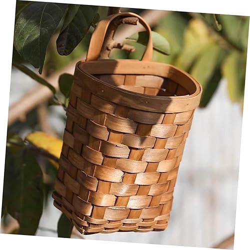 Miniatura 5 de Cesta grande tejida para colgar en la pared para almacenamiento decorativo de flores y verduras, decoración para cocina, jardín y picnics