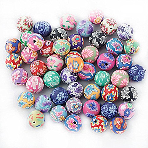 UR URLIFEHALL 100 perline in vetro trasparente a forma di fiocco di neve, fiori di Natale, perline in vetro per la creazione di gioielli, artigianato fai da te, portachiavi, decorazioni