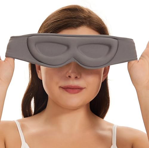 Miniatura 2 de ALASKA BEAR Máscara para dormir con diseño de diadema, antifaz para mujeres y hombres, 100% opaca para meditación, entrenamiento, viajes, todas las