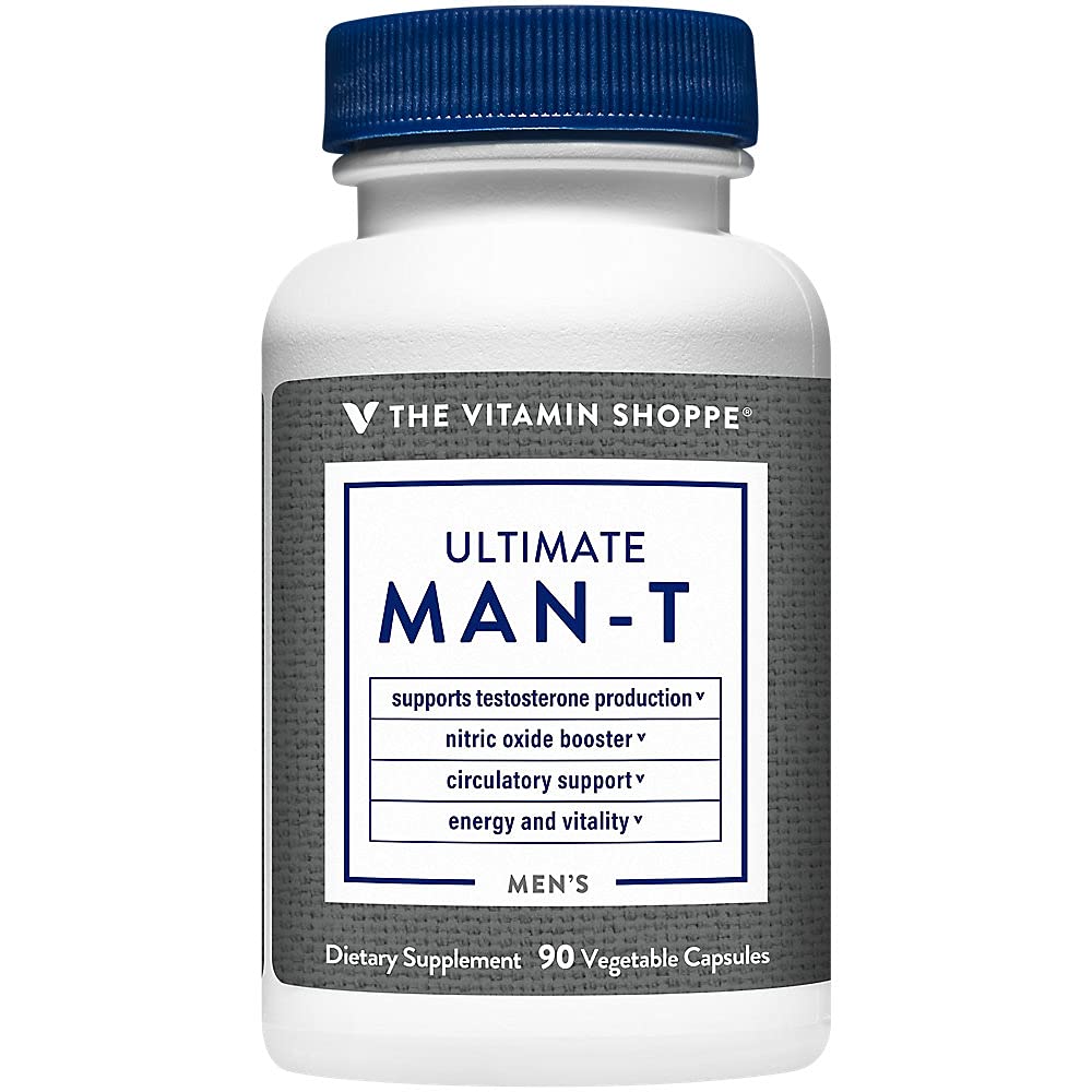 Amazon.com: The Vitamin Shoppe Testosterone Booster - Male Vitality  Performance & Energy | Tribulus Fenugreek Blend | 90 Veggie Caps