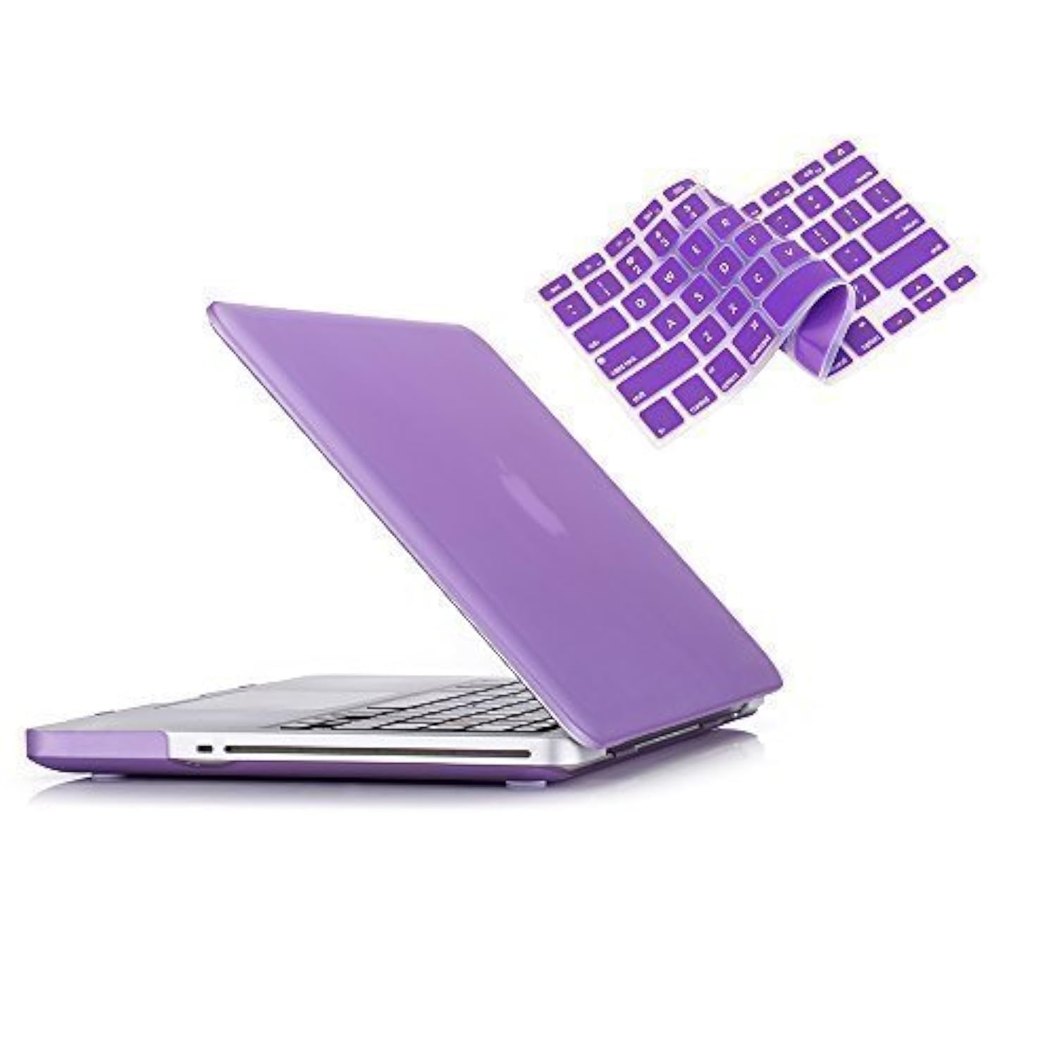 RUBAN Case Compatible with MacBook Pro 15 inch 2011 2010 2009 Release A1286, Plastic Hard Case Shell and Keyboard Cover for Older Version MacBook Pro 15 Inch with CD-ROM - Purple