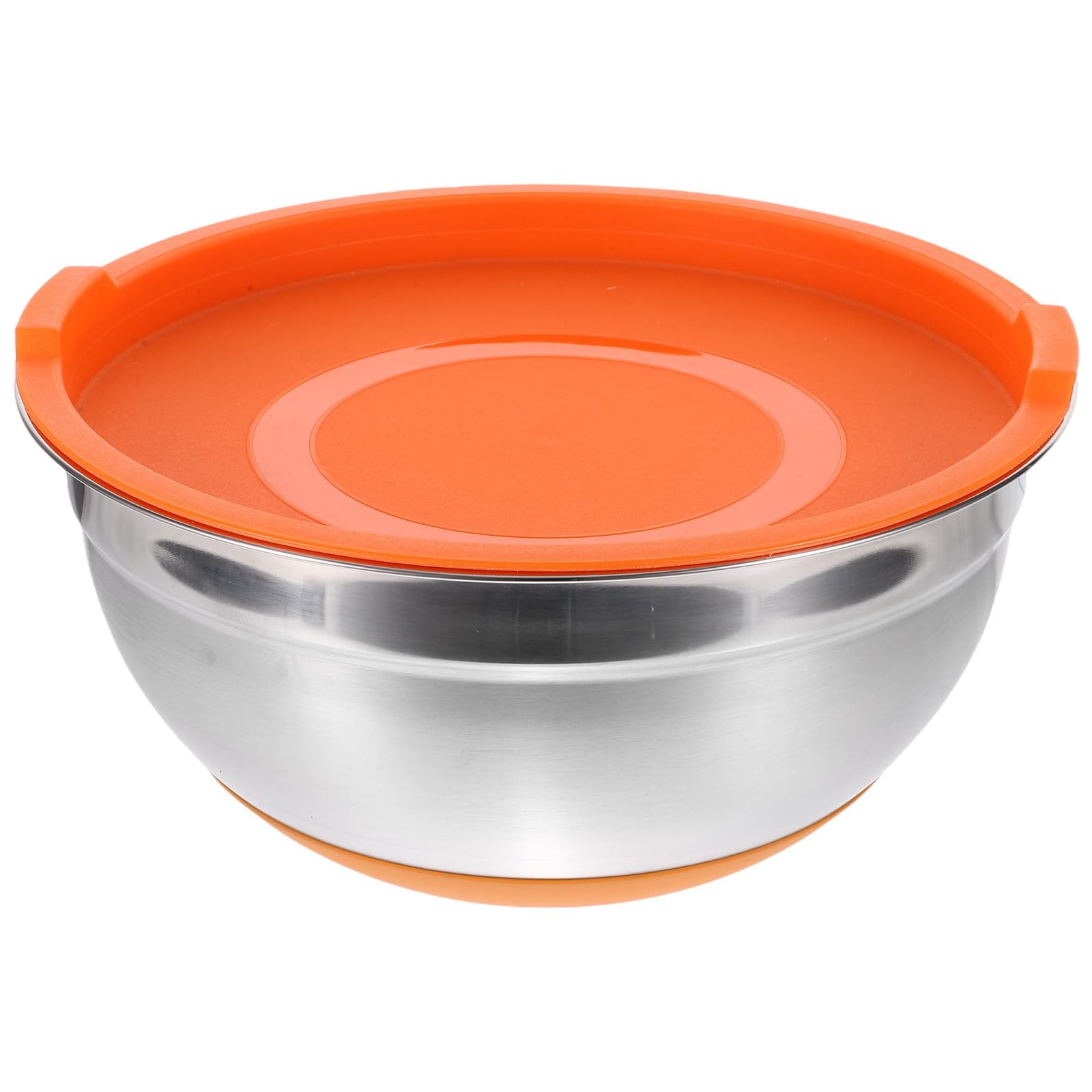 Bol de cuisine 24 cm antidérapant en inox avec couvercle hermétique