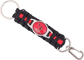 Swamp Fox Arizona Cardinals Paracord Keychain with Caribiner 6 inches - coolthings.us