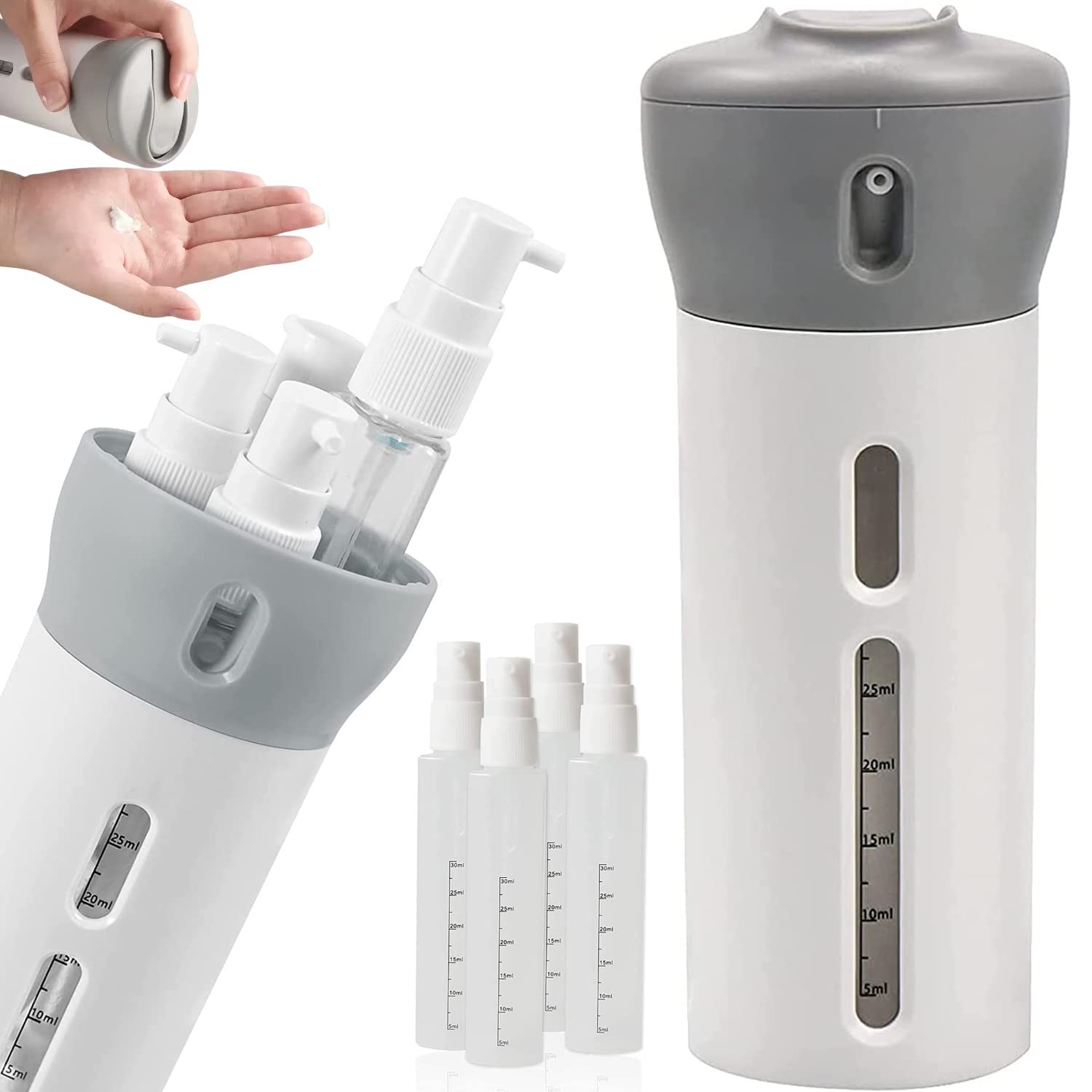 Amazon.co.jp｜トラベルボトル トラベルセット 4in1 旅行詰替え