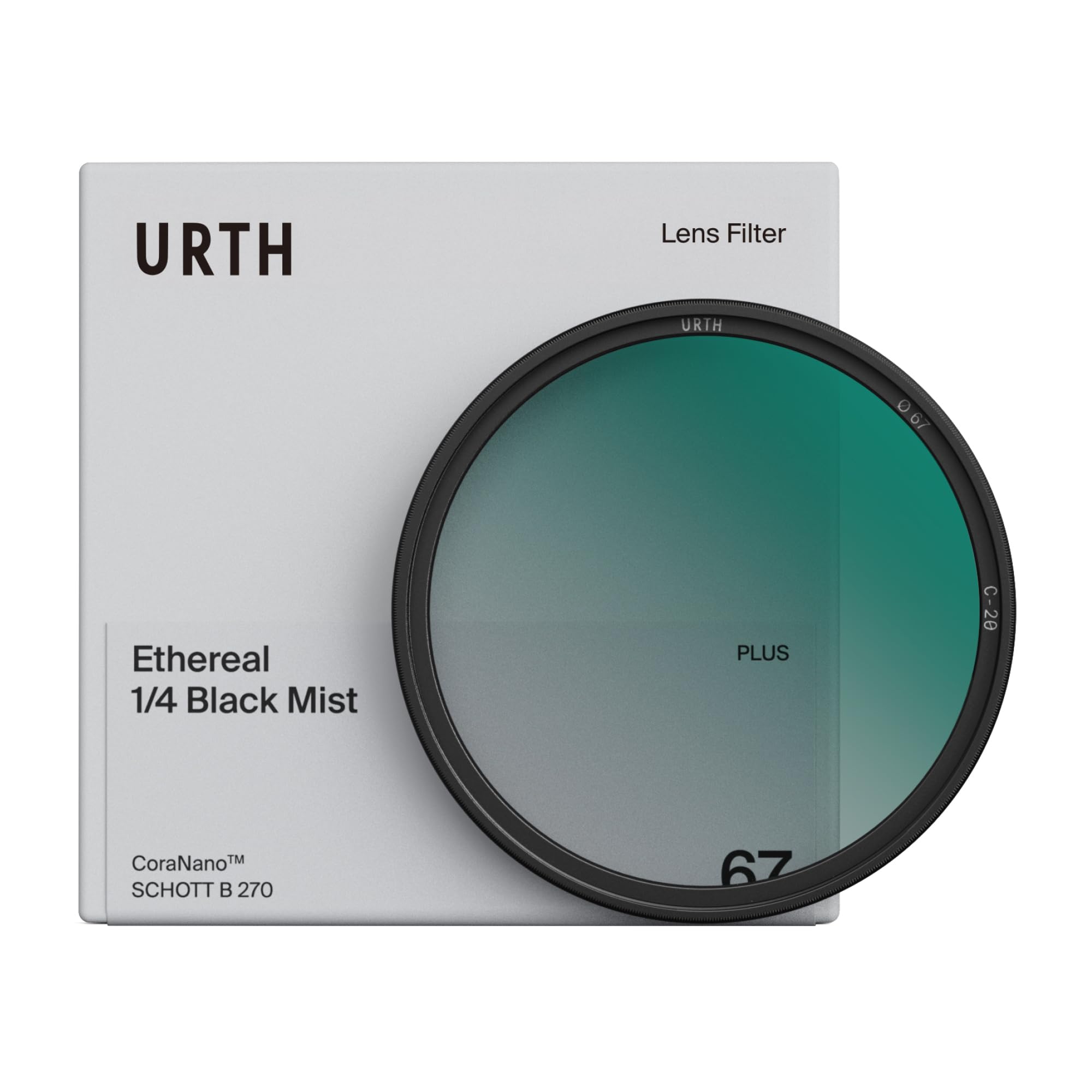 Urth Black/Light 67Mm Ethereal Mist ¼ Diffusion Lens Filter (Plus+) — Cinematic Effect, 20-Layer Nano-Coated Mist Diffusion Particles