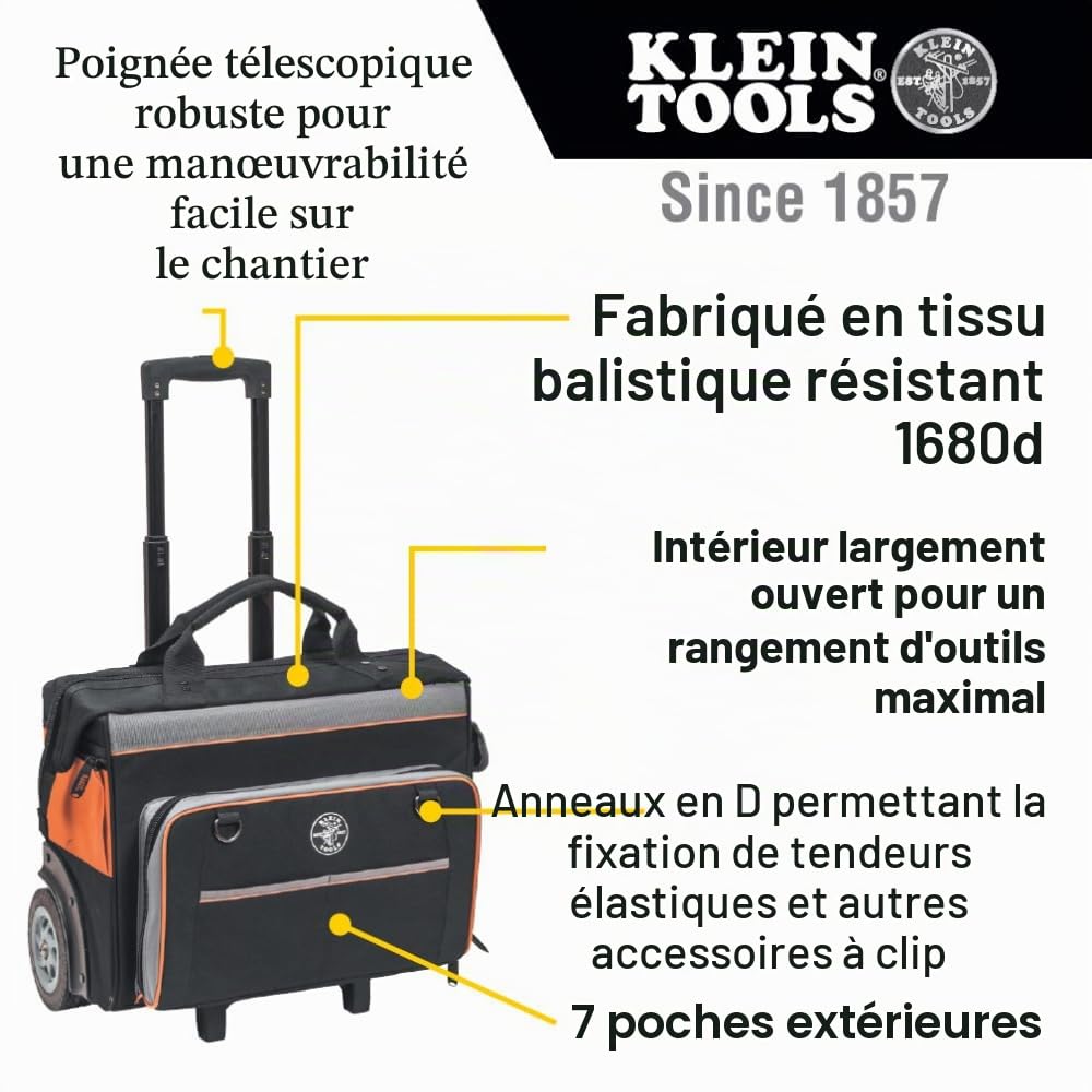 Klein Tools 55456BPL - Sac à dos pour outils Tradesman Pro Tech, 55452RTB