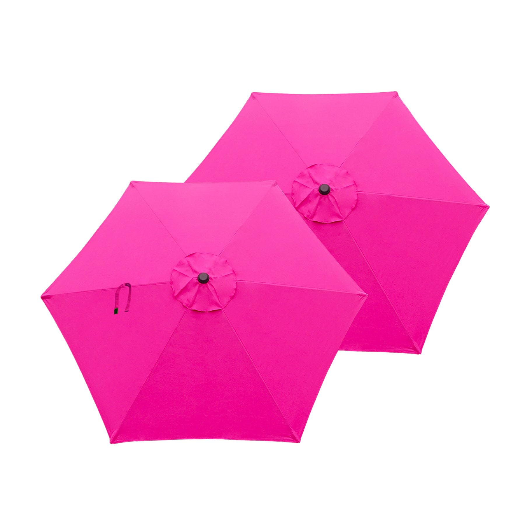 Sunshine Outdoor Patio Umbrella 9 ft Replacement Canopy for 6 Ribs(2pcs/package)