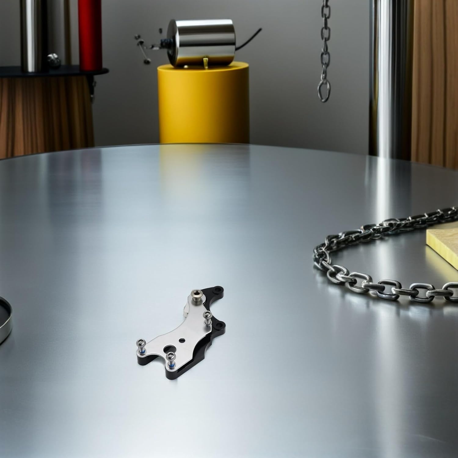 Disc Brake Caliper Adaptor Bracket Bicycle Disc Brake Conversion Kit Aluminum Alloy 2pcs White Converter for Cycling Upgrade