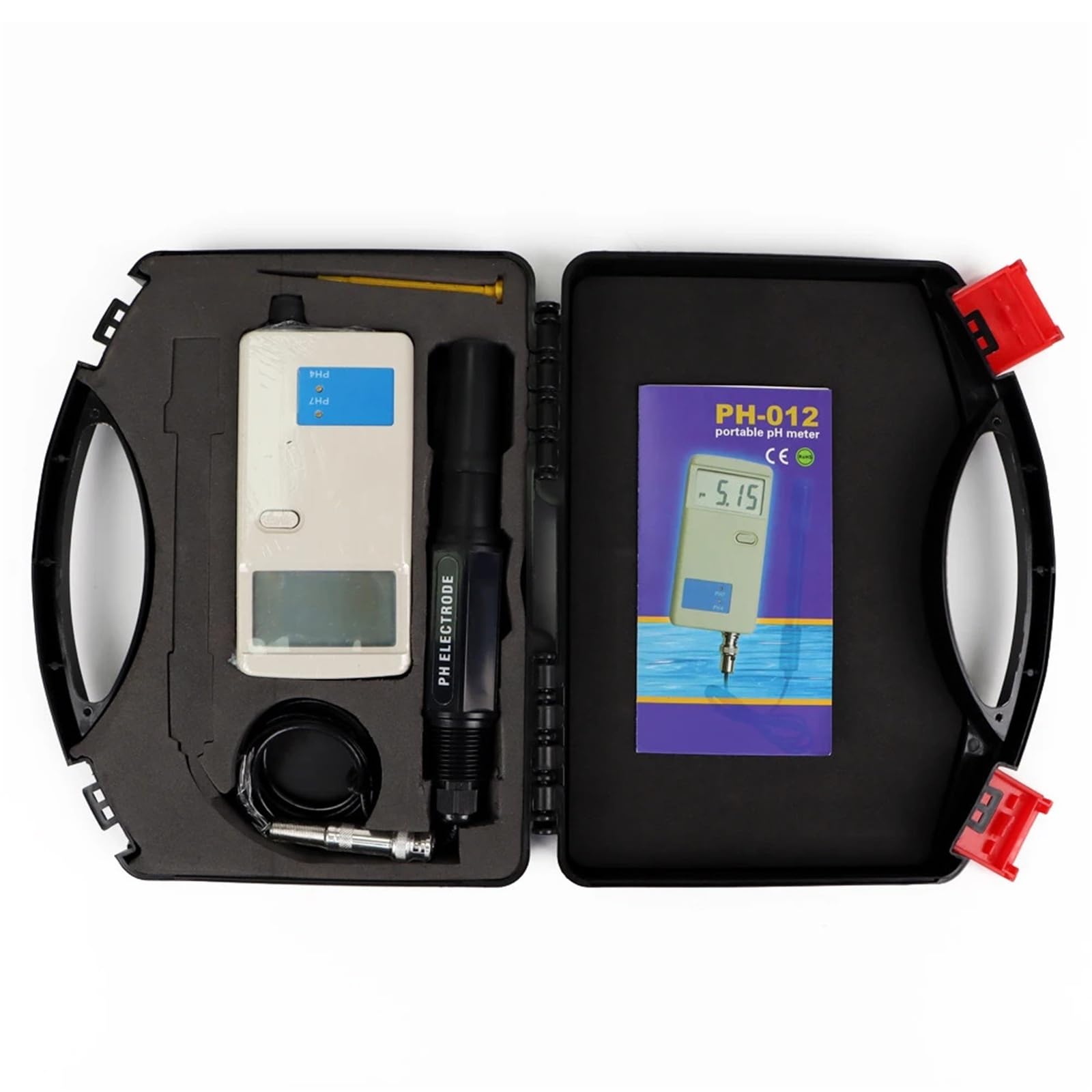 Medidor de PH, Medidor de pH digital retroiluminado de alta precisión, medidor de calidad del agua for laboratorio, agua potable, acuarios, hidroponía.