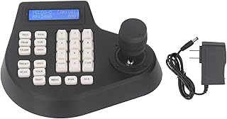 Analog 3D Keyboard Joystick PTZ Controller for CCTV Dome Cameras Compatible with LCD Display PTZ Camera Controller (US Plug)