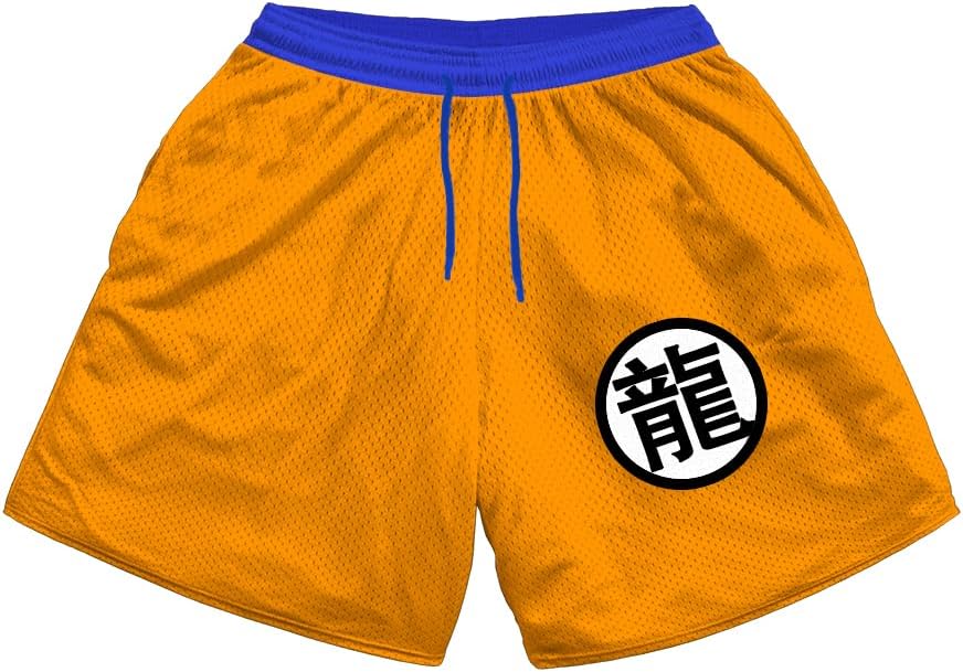 Rulercosplay Anime Swim Trunks 5'' Inseam Funny Board Shorts for Men, Boys