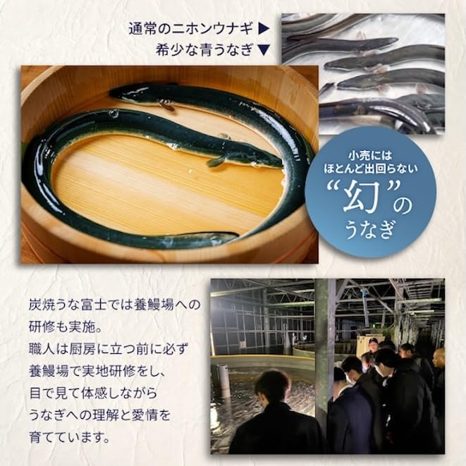 うな富士 ひつまぶし 2食分（タレ・山椒・出汁付き）50g×4 蒲焼 鰻 青うなぎ 地焼き