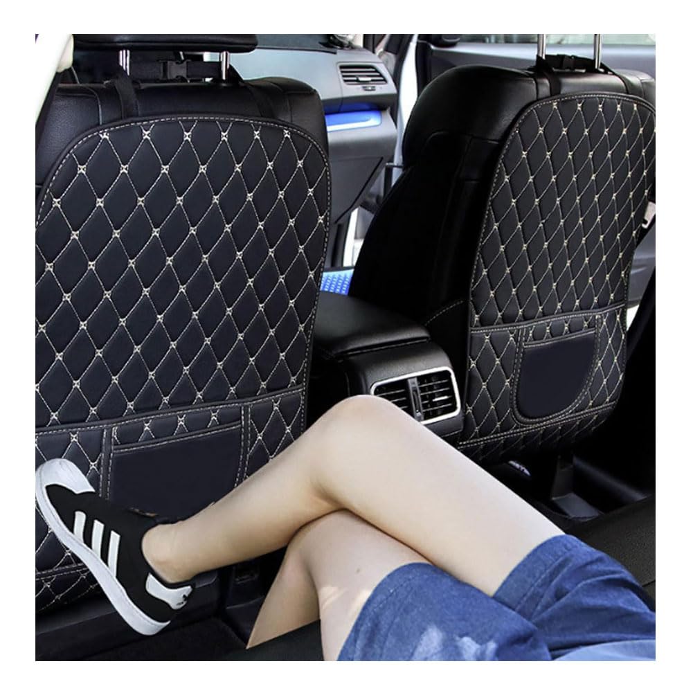 2 Pezzi Auto Sedile Anti Calcio Cuscino per Toyota Corolla/Highlander/Land Cruiser, PU Pelle Anti-Calcio Schienale Protettori di Seggiolini Anti Sporco Accessori,l
