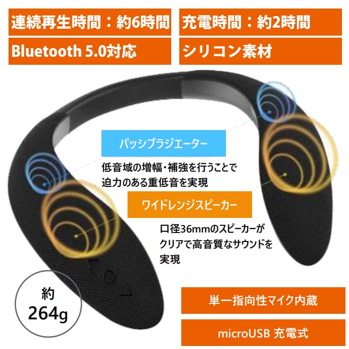 【新品未開封】ネックスピーカー ワイヤレス Amazon.co.jp: Earaku (イアラク) ネックスピーカー 【2025全