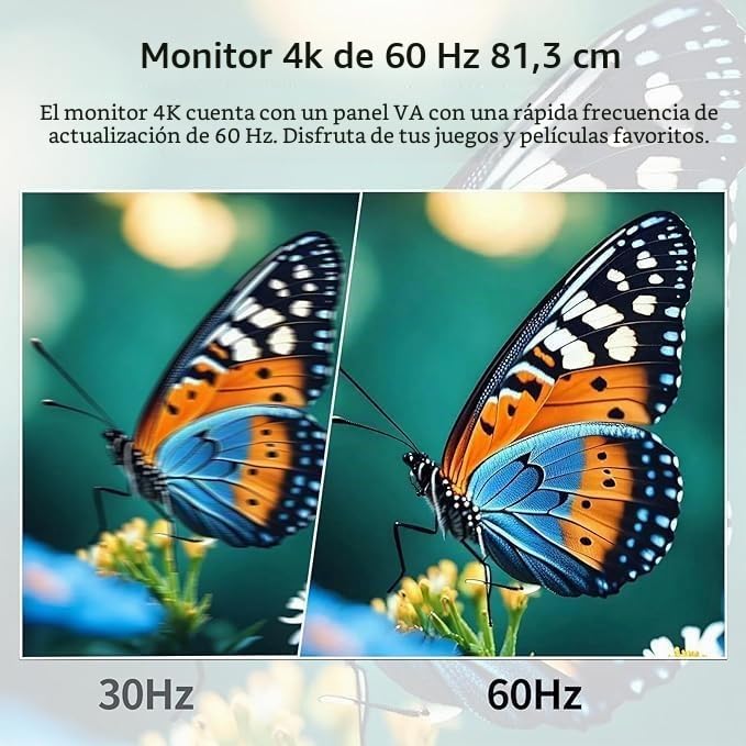 Monitor 4K de 32" CRUA UHD pantalla curva 3000R para diseño y gaming 4