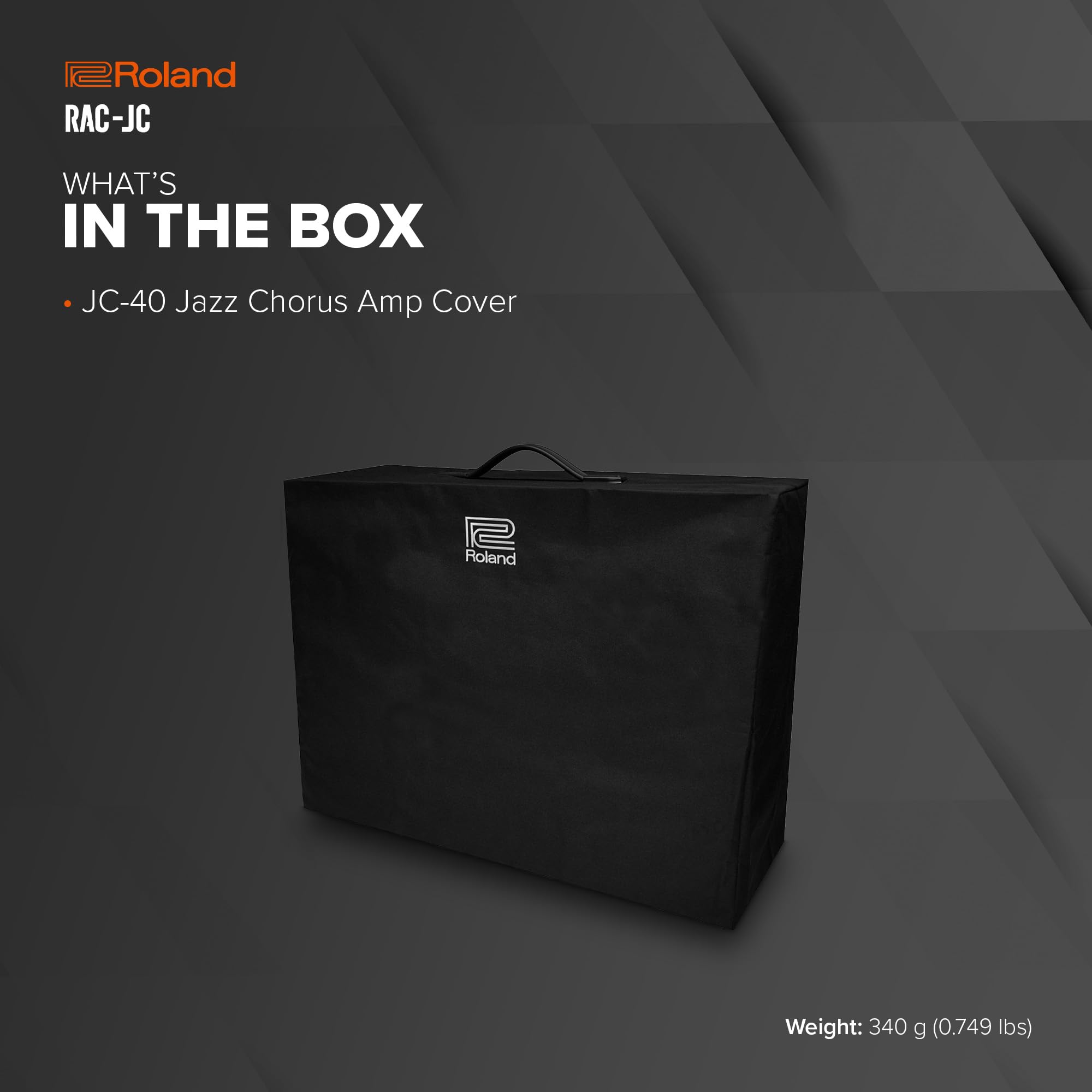 Pokrowiec na Wzmacniacz Roland RAC-JC40 Jazz Chorus | Precyzyjnie Dopasowana Osłona do Wzmacniacza Roland JC-40 | Trwałe mMateriały | Chroni przed Zarysowaniami