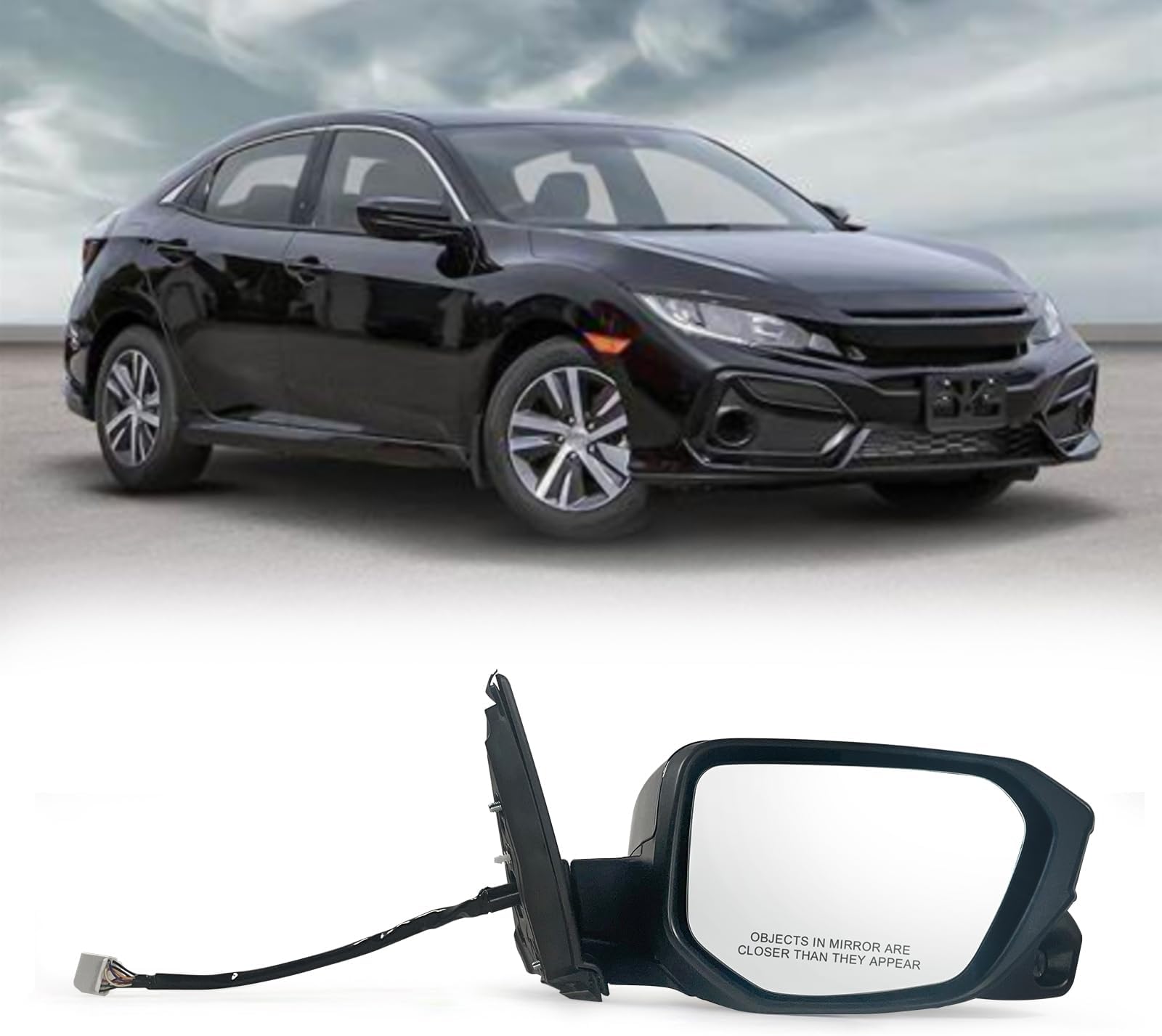 Amazon.com: Mirror Assembly for 2016-2020 Honda Civic Power Heated With