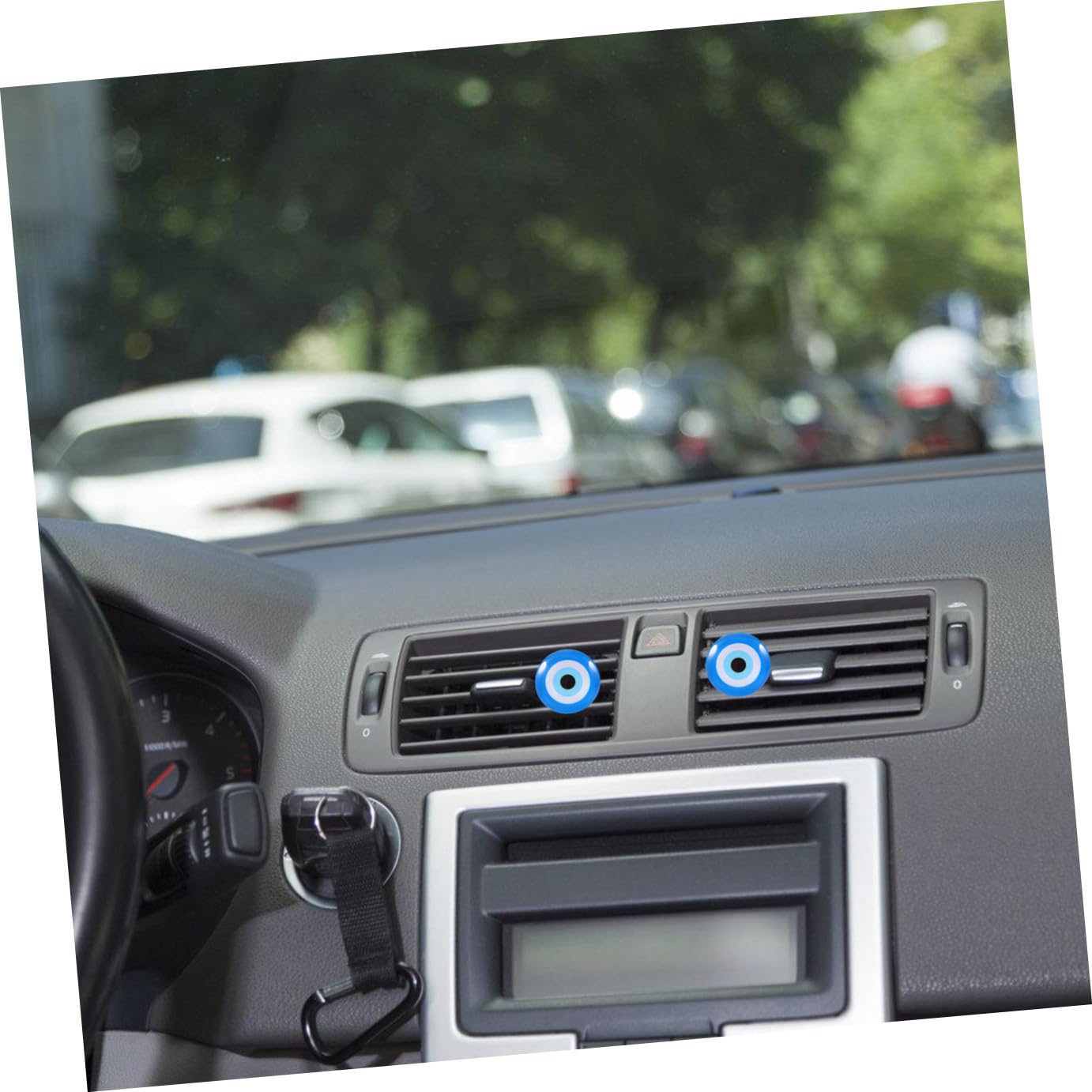 SOLUSTRE 18pezzi Clip Diffusore Per Auto Con Design Occhio Maligno Piccole Clip Per Bocchetta Aria Decorazione Creativa Per Auto Ufficio e Casa