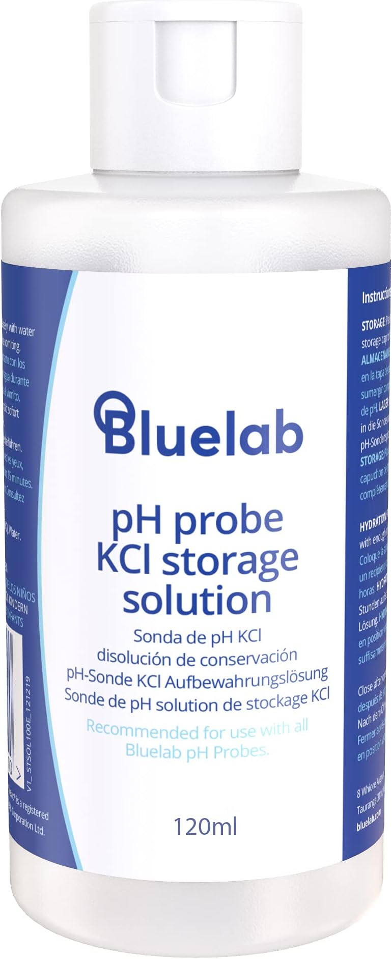 STSOL120 KCL Storage Solution 120ml pH Probe and Pen, Maintain Meters Used for Water, Soil, and Hydroponic System or Indoor Plant Grow