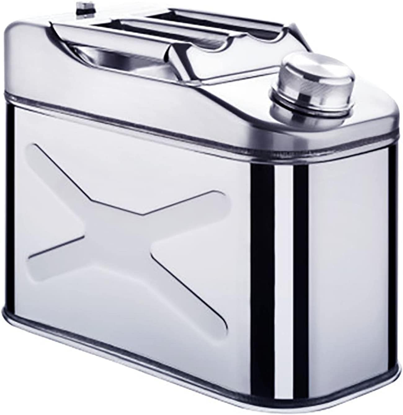 Oil Fuel Petrol Jerrycan Stainless Steel 304 SS Jerrican Gasoline Canister Gas Can (10L)