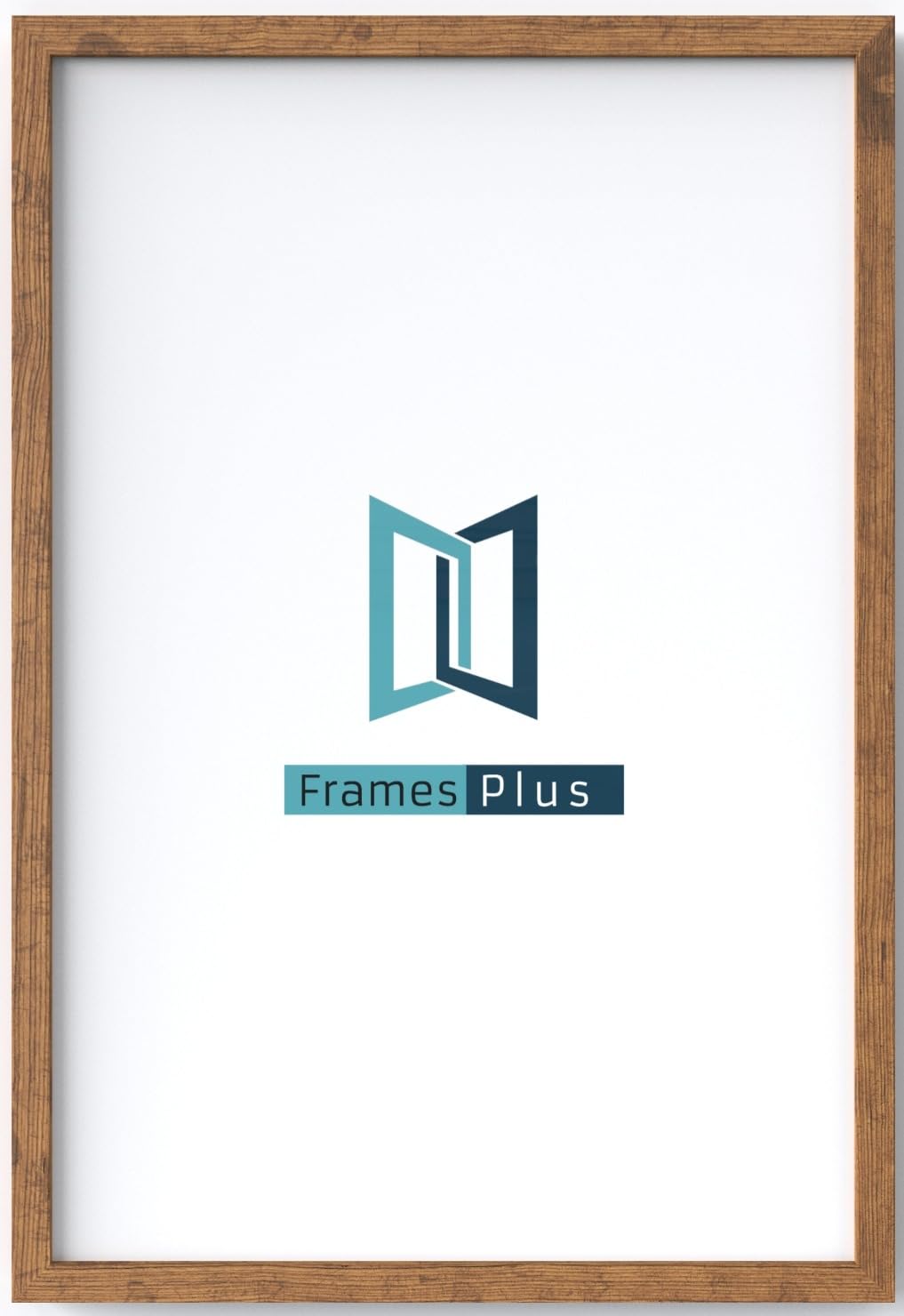 35 x 45cm Picture Frame (350 x 450mm) 30mm Profile, Wall Mounted Shatterproof Styrene Front, Portrait or Landscape Display for Posters Photos Prints Art, Rustic