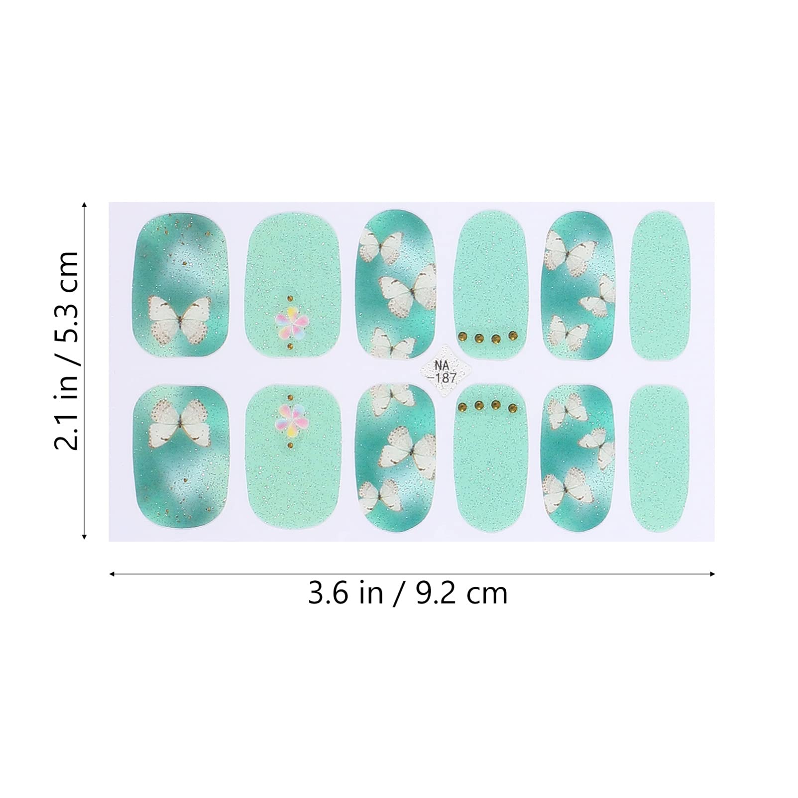 CALLARON 3 Set Adesivi per Unghie Gradiente con Decorazioni Stickers per Nail Art per Unghie Femminili Facili Applicare e Personalizzare