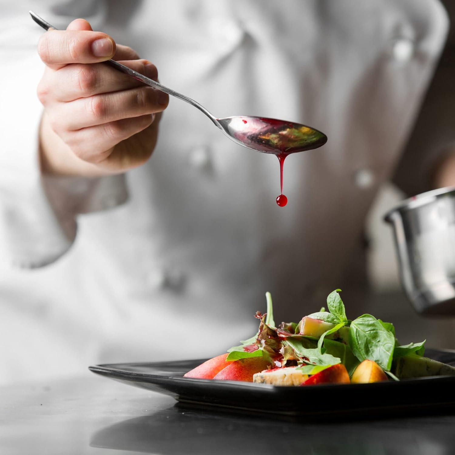 CREATIVECHEF Set di 5 pinze da cucina, utensili per placcatura, kit culinario, pinze di precisione, kit di placcatura speciale per decorare il cibo, robustezza, acciaio inossidabile, segreto da cucina