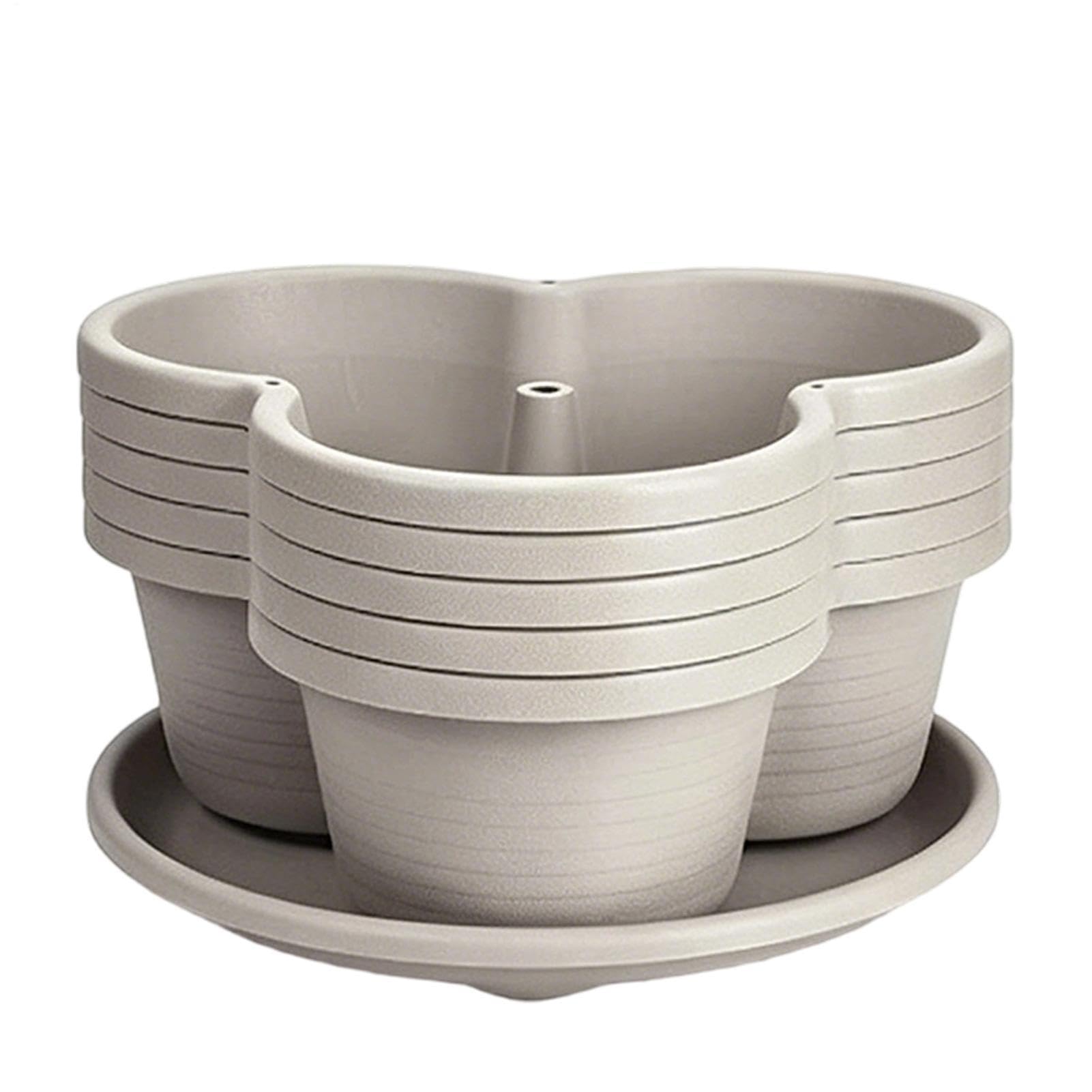 Pot à Fraisiers Tour à Fraisiers Empilable 5 Niveaux avec Roulettes | Jardinière de Jardin d'Extérieur Pour la culture de légumes grimpants, fruits, cerises, terrasse, extérieur, balcon, patio,