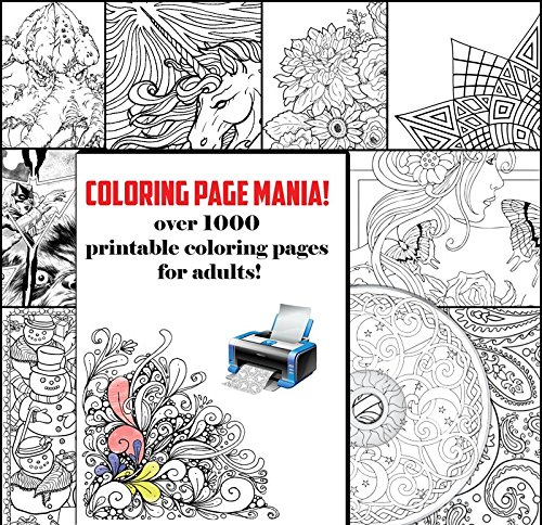 Over 1000 Adult Coloring Pages. All Your Favorite Advanced Coloring Pages Made Printable. Includes Stress Relief, Garden Designs, Mandalas, Animals, and Paisley Patterns.