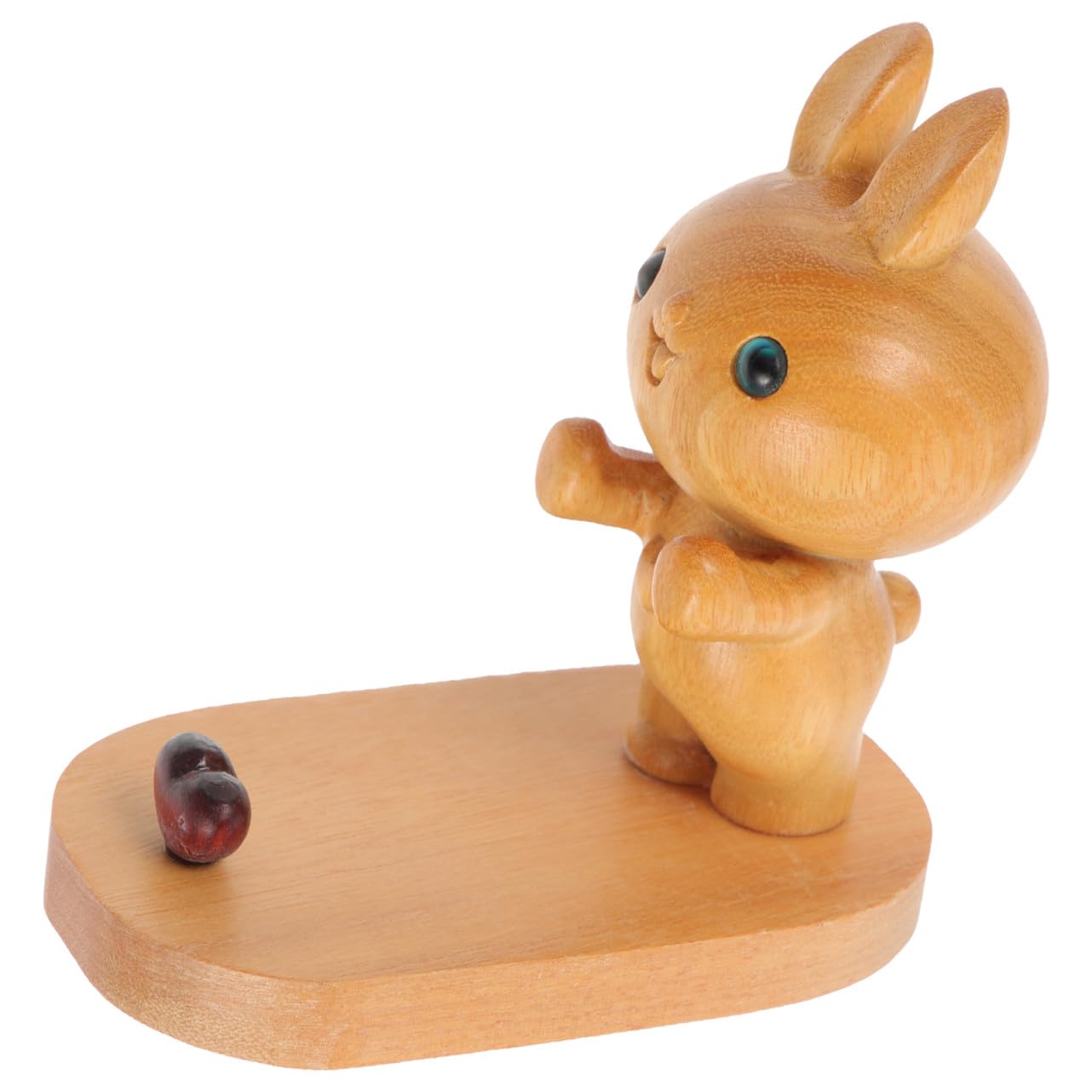 Gadpiparty 3pièces Support Téléphone Bois Forme De Lapin Multifonctionnel pour Bureau Accessoire De Décoration Pratique pour Mobile Dimensions
