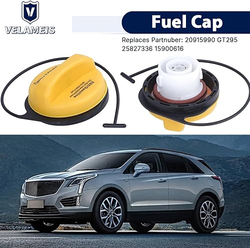 Miniatura 7 de Tapa de llenado de tanque de combustible para Buick Enclave Cadillac GMC GT330 OEM 20915990 para Chevrolet Avalanche 1500